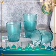 Glass Tumbler Cup Set 4pcs Drinking Cup Color Glass Cup Set