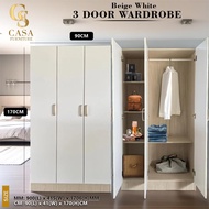 3 Door Wardrobe / Almari Baju / Almari Murah / Almari 3 Pintu / Bedroom Wardrobe / Almari Besar / Ka