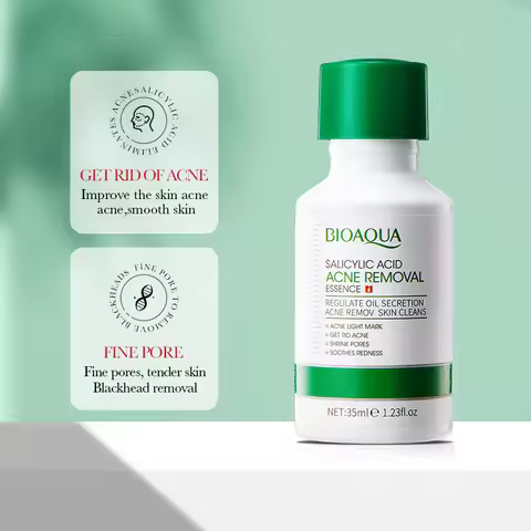BIOAQUA Salicylic Acid Acne Removing Face Serum Essence Moisturizing Repairing Anti Wrinkle Facial S