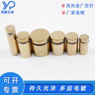 Golden Stainless Steel Advertising Nails Acrylic Decorative Nails Glass Decorative Nails Fixed Screw