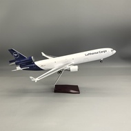 47CM Airplane Model Cargo Airplane MD-11 Hensha Airlines with Landing Rack Model