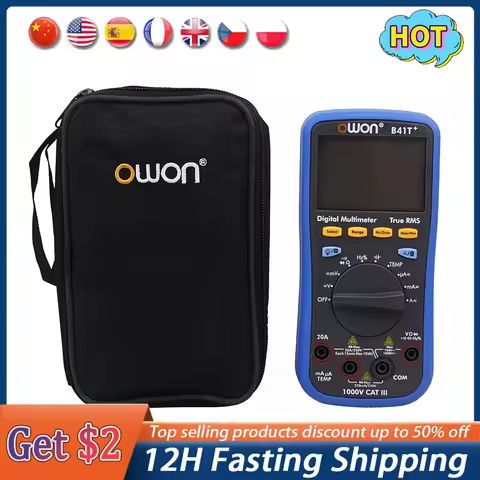 OWON B41T+ 4 1/2 Digital Multimeter With Bluetooth True RMS Backlight Test Meter Multímetros