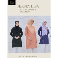 Tshirt muslimah Jersey Lisa | Humaira Design | Jersey muslimah
