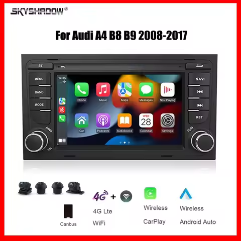 7"CarPlay Android 15 8 Core 12G+256G Car multimedia player 4G Bluetooth GPS Navigation car radio For