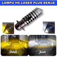 ' H6 Laser 2-Color Motorcycle LED Light Universal Motorcycle H6 Laser Front LED Light Bulb/
