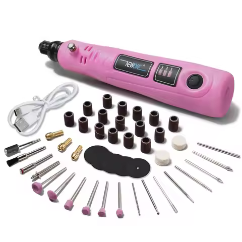 3.6V Mini Cordless Rotary Tool Kit, USB Charging 3-Speed Multi-Purpose Power Rotary Tool For Sanding