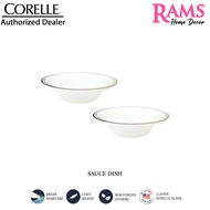 Corelle 2 Pcs Vitrelle Tempered Glass Market Street Gold Dinner Plate Set / Luncheon Plate / Sauce D