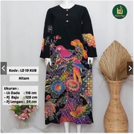 COD LD 20 KUI | DASTER PANJANG KENCANA UNGU LABEL HIJAU | LongDress Wanita Lengan Panjang Busui.