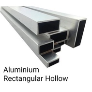 1'' x 2'' Aluminium Rectangular Hollow Bar Aluminium Hollow Bar 2ft 4ft 6ft