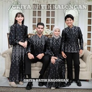 Baju Couple Keluarga Lebaran 2026 Set Couple Gamis Kemeja Lengan Panjang Ayah Ibu Anak Family Set Sa