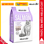 Thức Ăn Cho Mèo Vị Cá Hồi Hello Cat Salmon Bao 10Kg