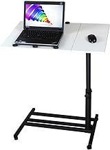 Rolling Laptop Desk, Height Adjustable Laptop Stand Cart, Steel Stand Mobile Desk,65-95cm (Color : B) Fashionable
