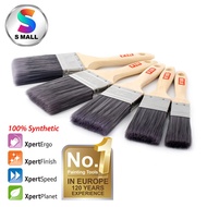 FIA Wooden Handle Flat Paint Brush Synthetic Solid Tapered Filament 1" 1½" 2" 2½" 3"/Angular Brush/F