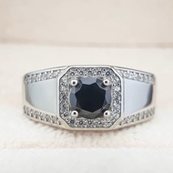 Men Ring Adam Belgium Black Original Silver 925 Cincin Silver 925 / Cincin Nikah Kahwin Lelaki