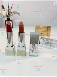 聖羅蘭 YSL 銀方管口紅3.8g 色 NM#RM#N145 眼影 化妝品 口紅 禮物