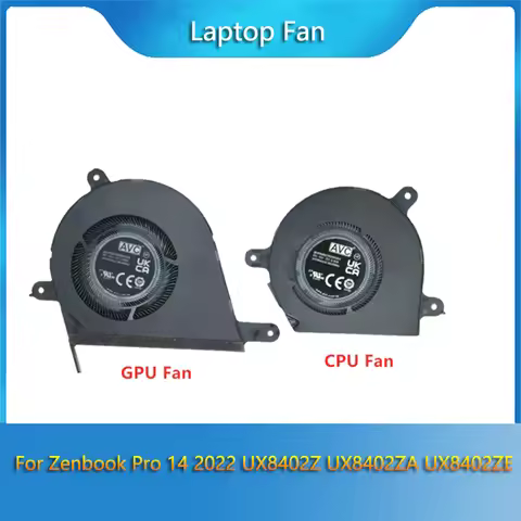 Brand New Original GPU CPU Cooling Fan For ASUS Zenbook Pro 14 2022 UX8402Z UX8402ZA UX8402ZE