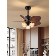 Konaihong Medieval Fan Lamp Restaurant Bedroom Study Retro Ceiling Fan Lamp Holder Electric Fan Inte
