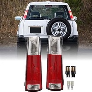 USR 97-01 CR-V Tail Light - WITH 4 LED Bulbs UPGRADES – Red/Clear Tail Lamps Set (Left + Right) - Co