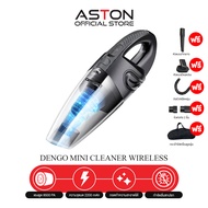 ASTON Mini cleaner wireless Dengo เครื่องดูดฝุ่นไร้สาย 3 หัว ไส้กรอง HEPA รับประกัน 1ปี เครื่องดูดฝุ่นในรถ ชาร์จไฟได้ นน.เบา