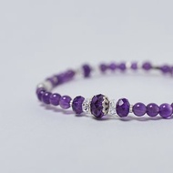 頂輪之鑰 |紫水晶 白水晶 拉長石 增智慧 招貴人 魔法陣手環 水晶