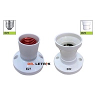 Lamp Holder Socket Light Bulb Holder Base (White) b22 / b27