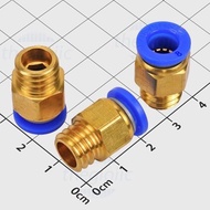 [5 Pieces]- PC8-M12-2 Pneumatic Pipe Connector 8mm External Thread 12mm Step Thread 2mm Linhkien IC