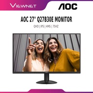 AOC 27" Q27B30E | 2K | IPS | QHD | 4MS | HDR 10 | HDMI | DISPLAYPORT | VESA | 75HZ -  MONITOR