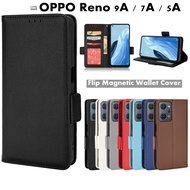 Case for OPPO Reno 9A Case Leather Vintage Phone Case On Reno 7A Case Flip Stand Magnetic Wallet Cover for Reno 5A