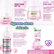 Garnier Sakura White Booster Serum 30Ml Krim Siang Malam 50Ml Sabun