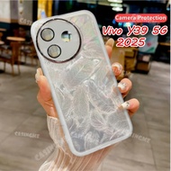 For Vivo Y39 5G 2025 Glitter Feather Pattern Silicone Soft Casing For Vivo Y39 5G VivoY39 Y39 Y29 39
