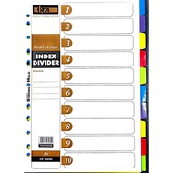 Plastic Index Divider  ▶ 1set