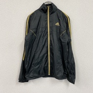 adidas運動外套/球衣，黑色，L碼，古著。