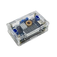 5A 可調降壓模組 CC/CV｜LED顯示＋透明外殼｜鋰電充電/LED驅動/DIY電源5A CC/CV Buck Converter w/ LED Display | Adjustable Step-