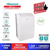 [READY STOCK] Hisense 1.5HP Portable Aircond AP12NXG R32 Portable Air Conditioner