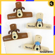 Wallace & Gromit Character Clips Beige Brown 2 Pieces