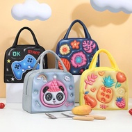 3d Cartoon Insulated Lunch Bag For Kids, Cute Animal Theme Lunch Box Tote With Aluminum Foil H0g3