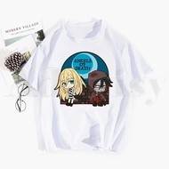 Malaikat Kematian Rachel Gardner Isaac Foster Anime Tshirt Hip Hop Girl Print Top Tees Harajuku Tshi