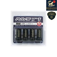 RAYS 17HEX Racing Nuts Non-Through Type L48 4PC M12X1.5 BK Model No: 74130000010BK