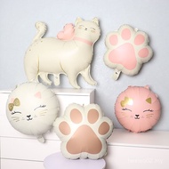 Matte Pet Cat Footprint Cat Footprint Balloon Birthday Party Decoration Photo Props ins Style Balloo