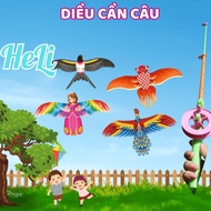 FISHING ROD KITE FOR KIDS, KITE FOR KIDS 2 SIZES 35CM AND 50CM