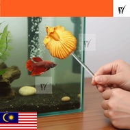 MC- Teasing Fish Stick, Long Pole Resin Betta Training Wand, Creative Fish Shaped Colorful Simulatio