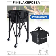 Foldable Tennis Ball Hopper with Wheels, Holds 150-180 Balls.