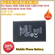 Mobile Phone Battery BLC-2  BL-5C  BLB-2 BL-4C 800mAh~1100mAh For Nokia 3200 3300 6220 1200 2100 331