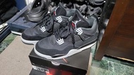 保證正品專櫃購得 NIKE AIR JORDAN 4 BLACK CANVAS 全黑 帆布 小阿姆