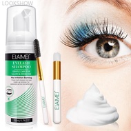 LOOKSHOW Eyelash Cleaner Eyelash Shampoo Foam Fine Dense Gentle Quick Makeup Remover Cleaning Mousse