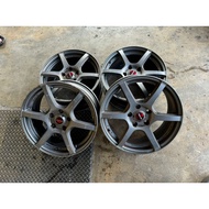 Rays Gram Light Sport Rims 17 Inch Original Made in Japan PCD 100 Halfcut with Cap