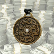 money amulet asli Luck-koin kuno asli thailand