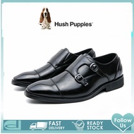 Hush Puppies รองเท้าหนัง รองเท้าทํางาน แบบเป็นทางการ สไตล์เกาหลี สําหรับผู้ชาย ไซซ์ 45 46 47 48TH