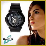 ❃ ✤ ◰ HITAM Grossy/metallic Black Rubber Strap Or Strap For Baby-G Tiedye BGA-130, BGA-131, BGA-160