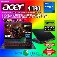 #AN372 USED ACER NITRO AN515-57 Gaming Laptop intel i7-11800H 16GB DDR4 512GB SSD NVIDIA RTX3060 RTX